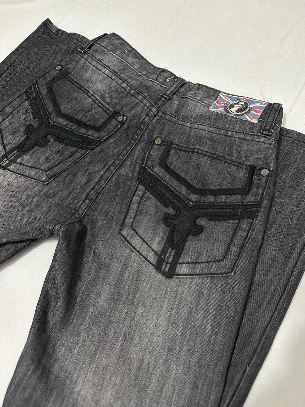 Monarchy Woman's Black Straight Jeans Size 14